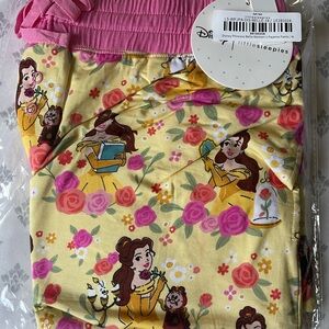 Little Sleepies Disney Princess Belle Pajama Pants - Yellow and Pink